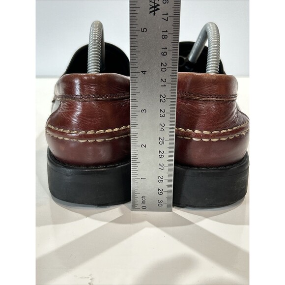 Bass Marine Men’s 10 Black Brown Leather Tassel Loafers Comfort Casual Shoes main image 6